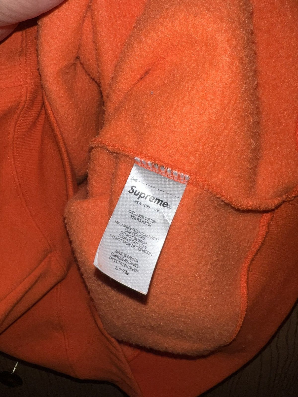 Supreme Supreme Orange Small Box Hooded Sweatshirt (SS24) Sz XL Size US XL / EU 56 / 4 - 4 Thumbnail