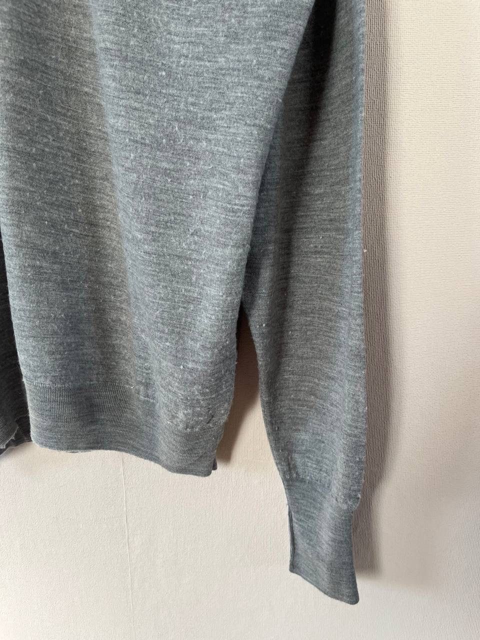 John Smedley John Smedley Gray Wool Knit Pullover Sweater Collared Button Size US L / EU 52-54 / 3 - 6 Thumbnail