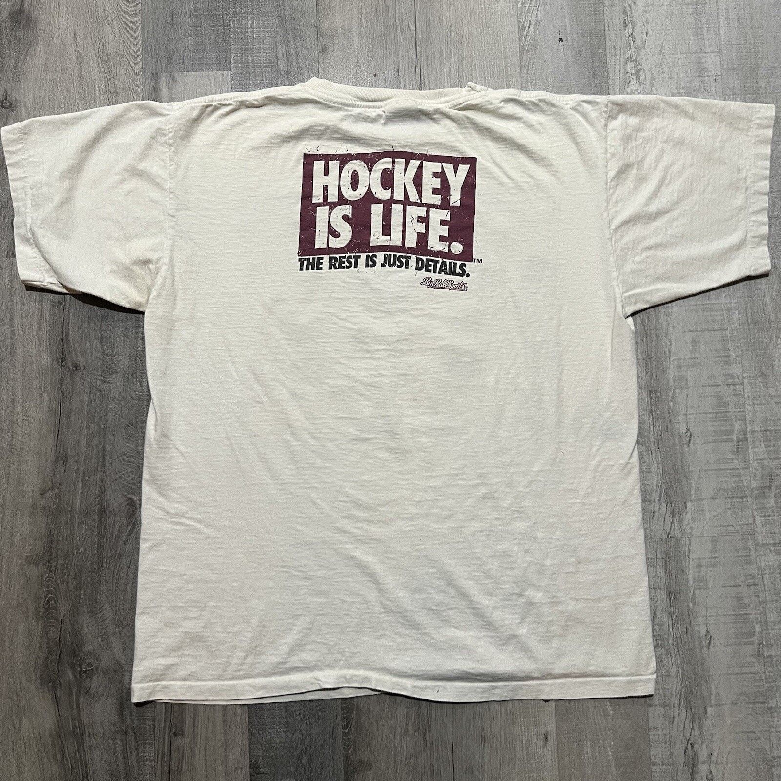 Vintage VTG Hockey Is Life The Puck Stops Here 90s Goalie Shirt XL Size US XL / EU 56 / 4 - 2 Thumbnail