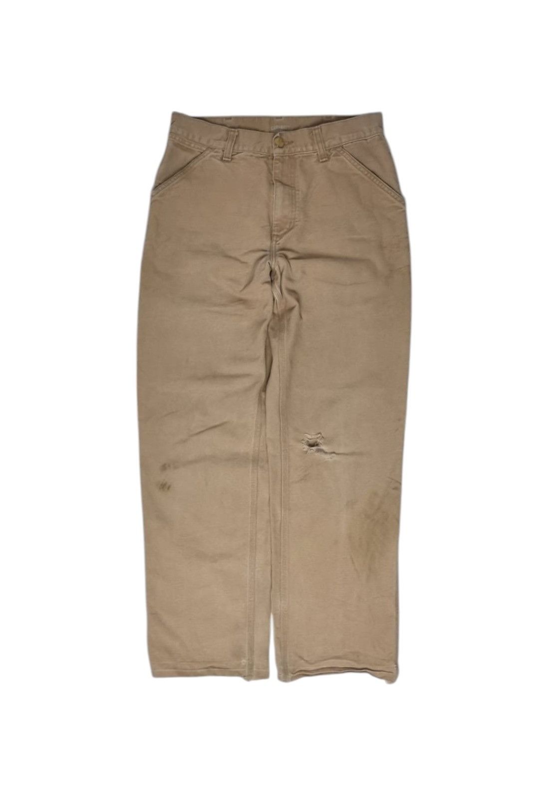 Carhartt × Vintage Carhartt single knee pant beige 29x32 S mens womens Size US 30 / EU 46 - 5 Thumbnail
