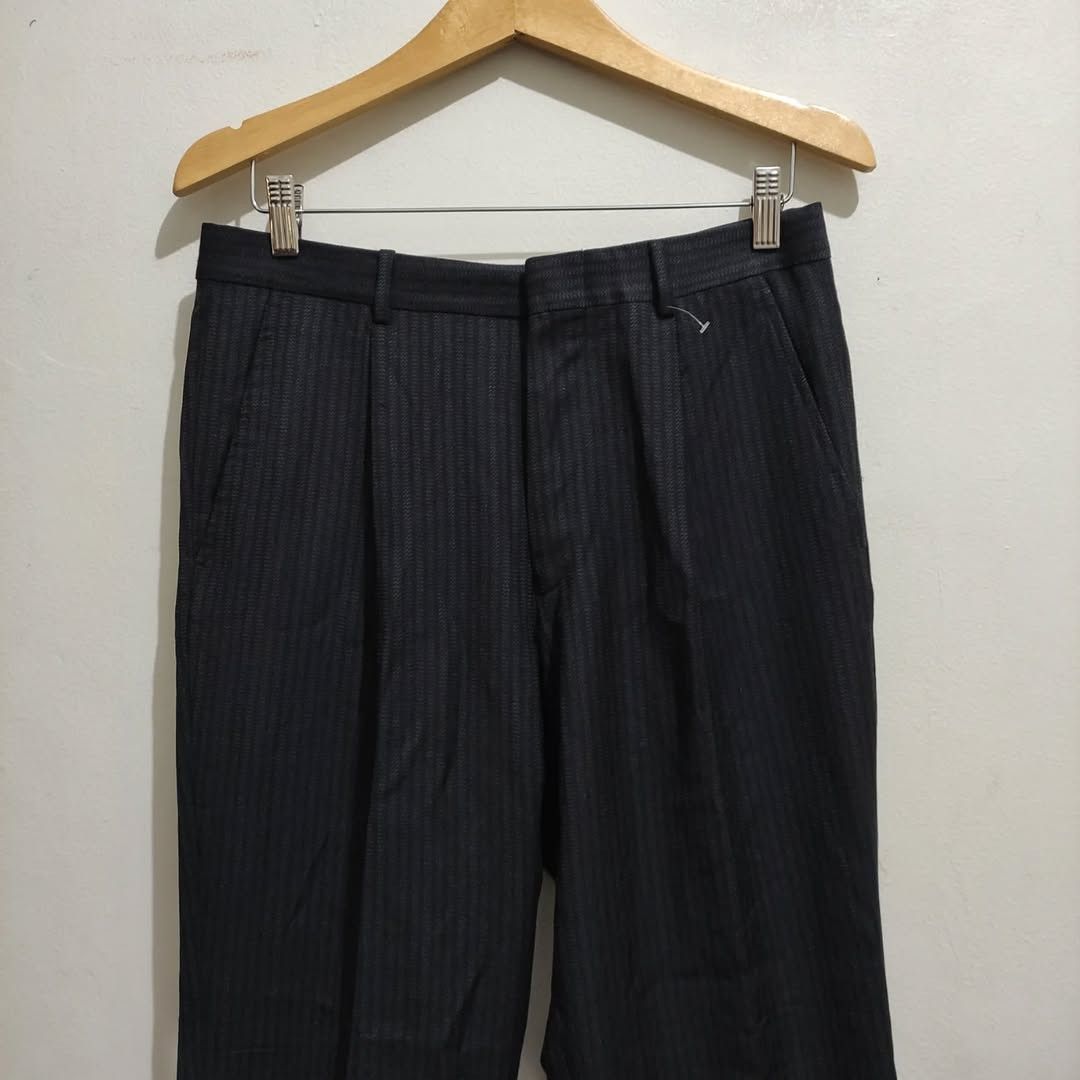 Versace Vintage Slacks Versace Wool Blend, Fine Line Motif Size US 32 / EU 48 - 10 Thumbnail