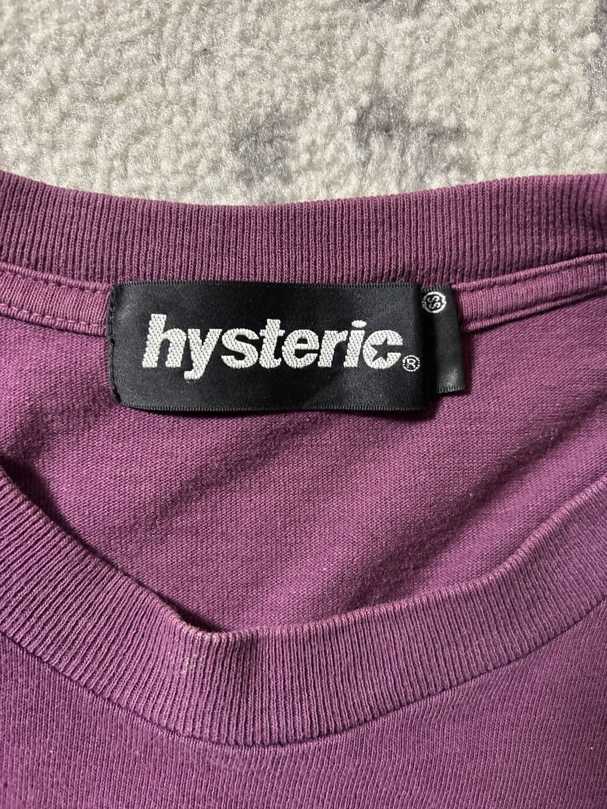 Hysteric Glamour HYSTERIC GLAMOUR METAL T SHIRT (MAROON) Size US XS / EU 42 / 0 - 3 Thumbnail