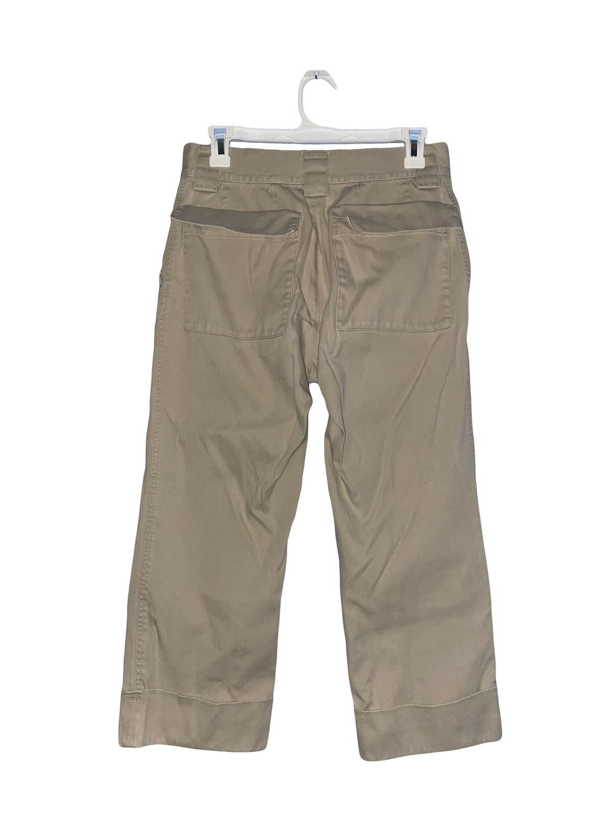 Yohji Yamamoto Yohji Yamamoto Beige Wide Leg Capri Pants Size 26" / US 2 / IT 38 - 2 Thumbnail