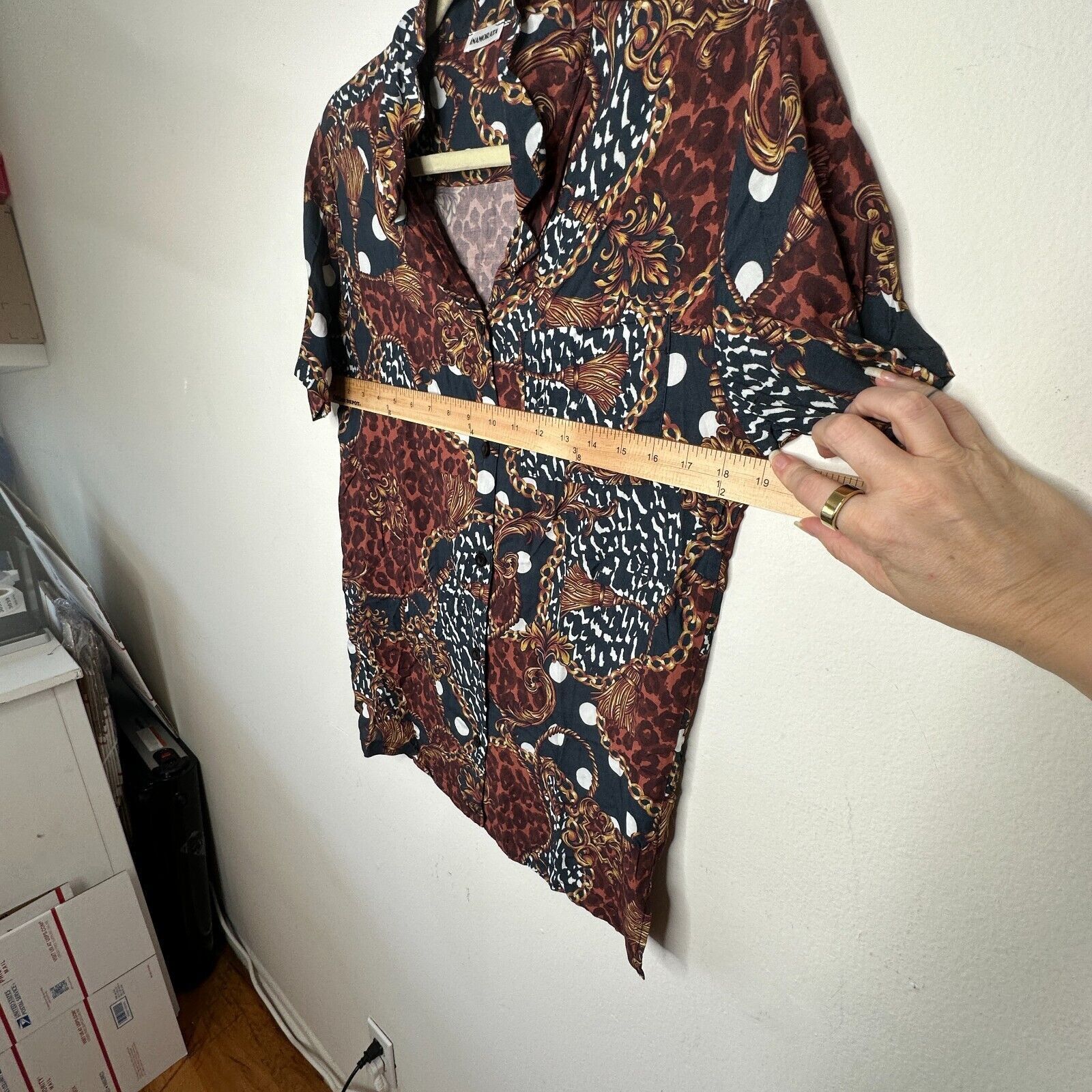 Other Inamorata Leopard-Link Short Sleeve Button El Camino Shirt Size S / US 4 / IT 40 - 8 Thumbnail