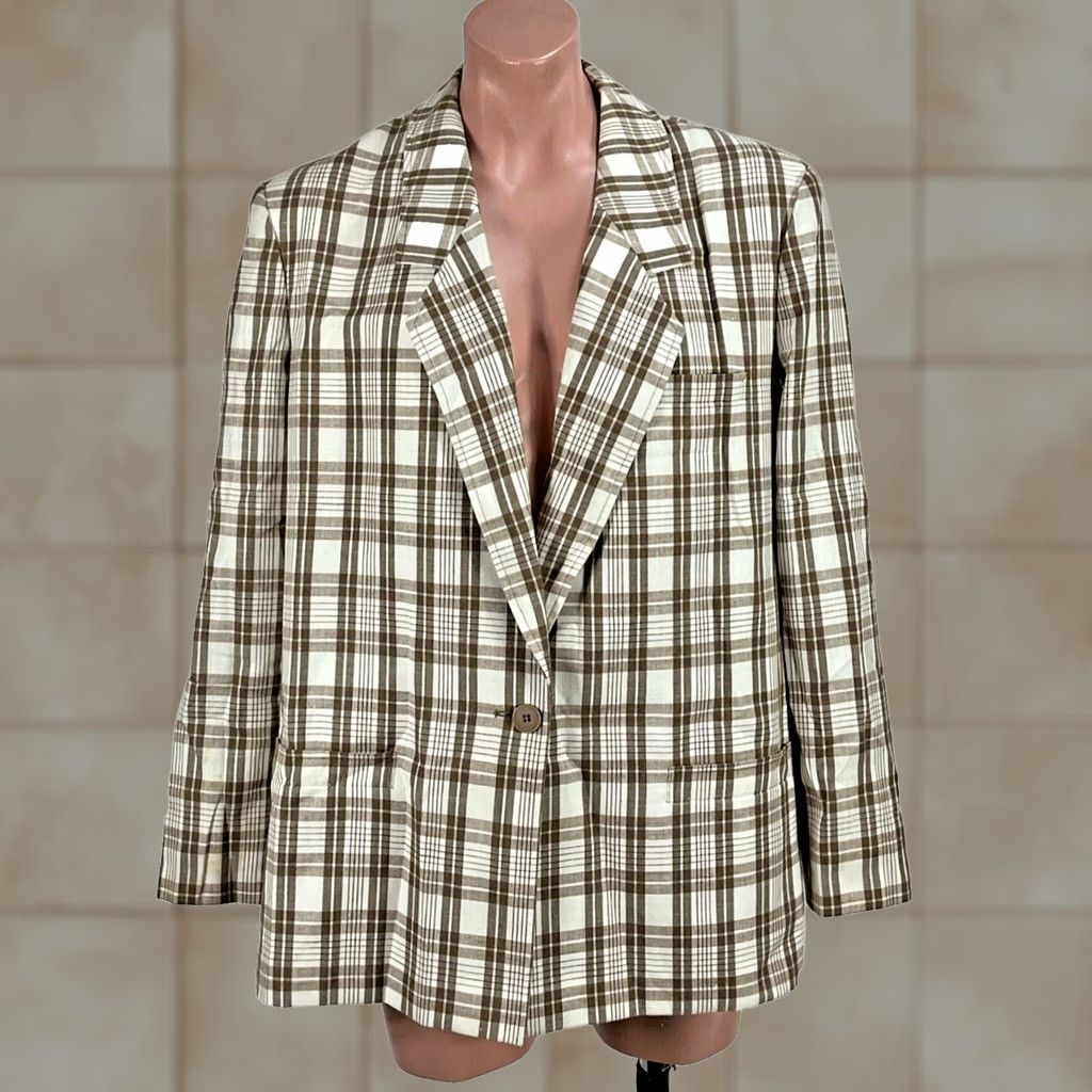 Pendleton VTG Country Sophisticates Pendleton Plaid Blazer Jacket PLUS 20W Tall Checker Size 3XL / US 20-22 - 1 Thumbnail