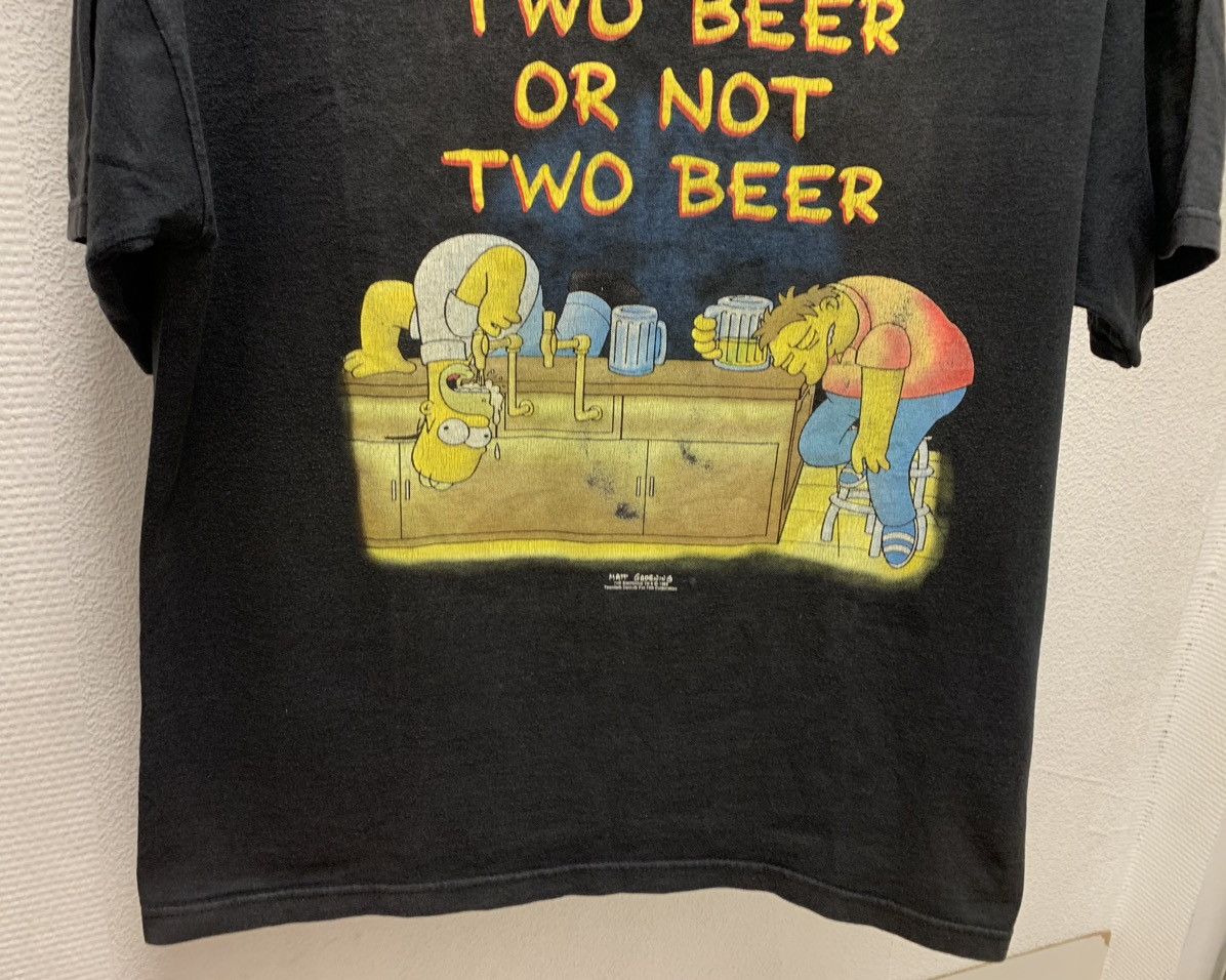 Vintage The Simpsons twobeerornot vintage 1999 screenstars t-shirt X Size US XL / EU 56 / 4 - 3 Thumbnail