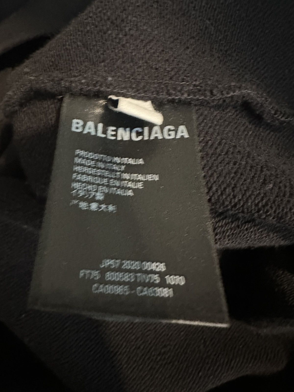 Balenciaga ‘Crew’ Black Hoodie