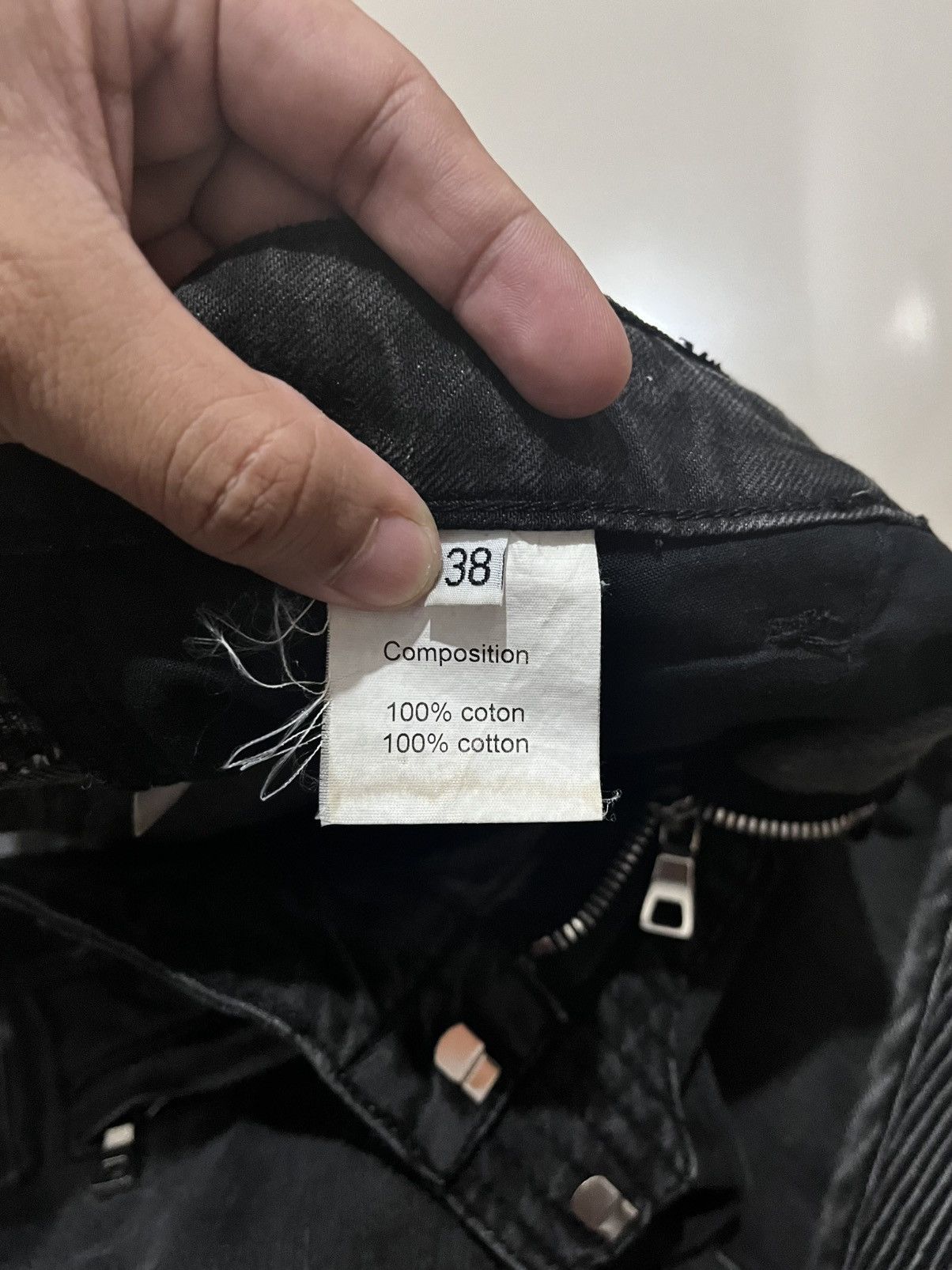 Balmain SS2011 BALMAIN BY DECARNIN SAFETY PIN ZIP BIKER JEANS Size US 30 / EU 46 - 7 Thumbnail
