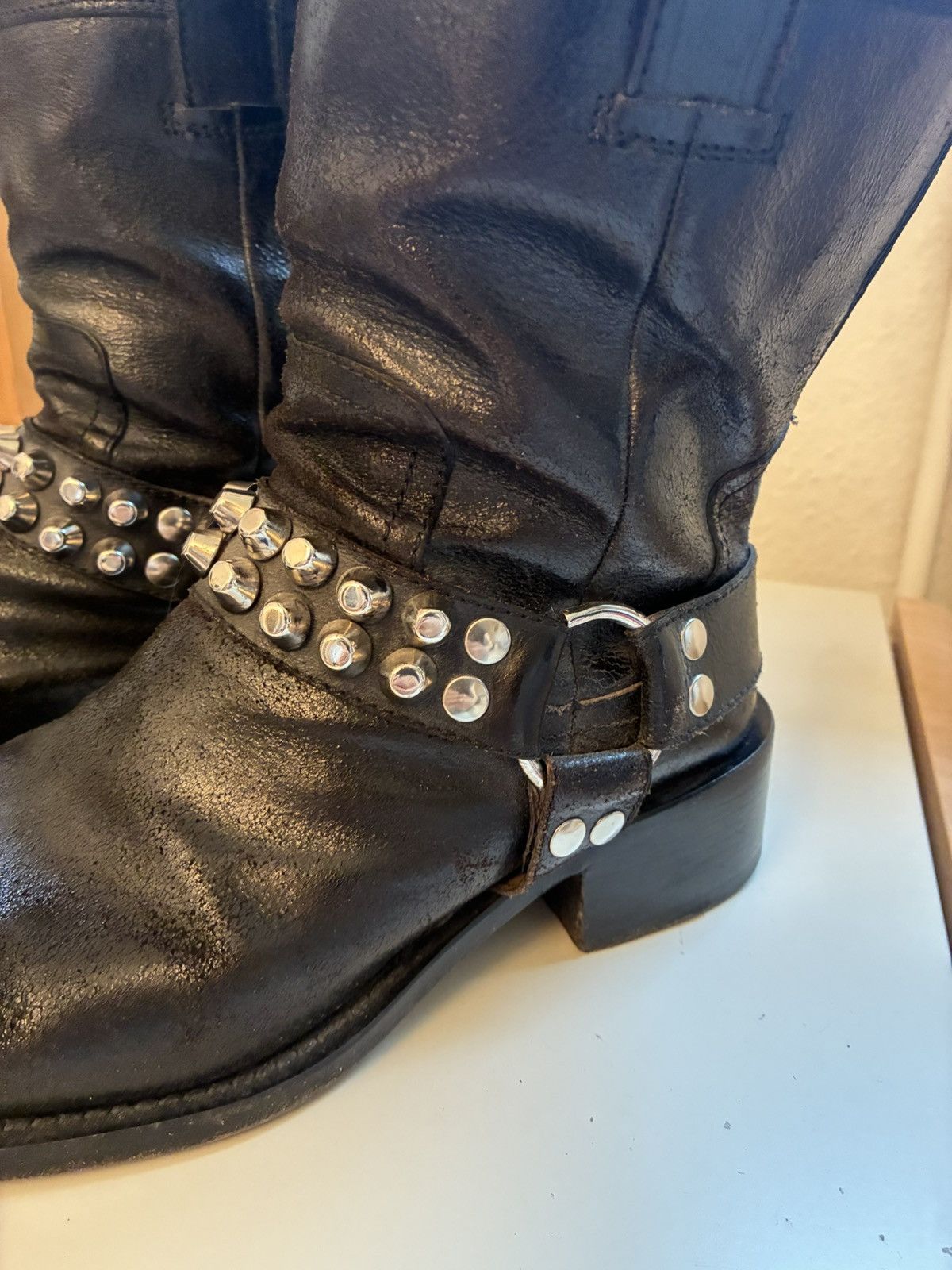 Dsquared2 Studded Dsquared square toe boots FW04 Size US 11 / EU 44 - 6 Thumbnail