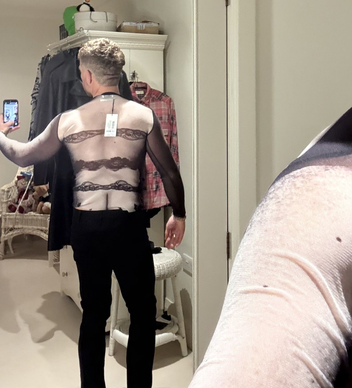 Jean Paul Gaultier Jean Paul Gautier bodysuit tits & ass sheer t shirt $500 S Size US S / EU 44-46 / 1 - 3 Thumbnail