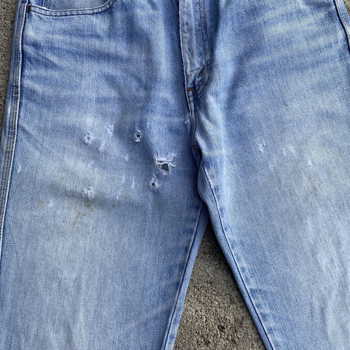 Levi's Vintage Clothing Vintage 90s Levis Big E Silvertab Distressed Denim Jeans W28 Size US 28 / EU 44 - 5 Thumbnail