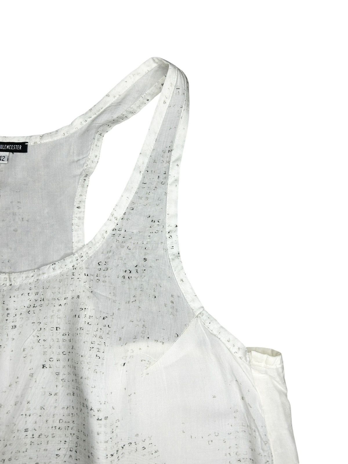 Ann Demeulemeester F/W 12 Printed Tank Top Size M / US 6-8 / IT 42-44 - 3 Thumbnail