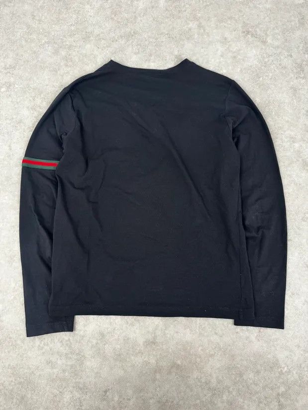 Gucci Gucci Black Striped Green & Red Longsleeve T-Shirt Size US S / EU 44-46 / 1 - 4 Thumbnail