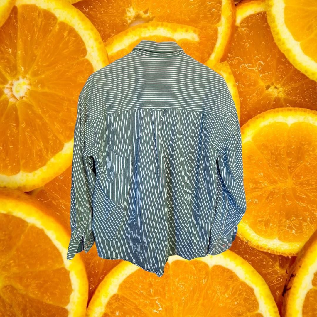 Roper Vintage Roper Button Down Green and White Striped Shirt Size Size US L / EU 52-54 / 3 - 4 Thumbnail