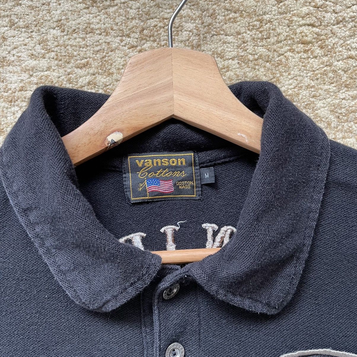 If Six Was Nine × Japanese Brand × Vanson Leathers Vanson Leathers Motorcycles Punk Embroided Polo Shirt Size US M / EU 48-50 / 2 - 5 Thumbnail