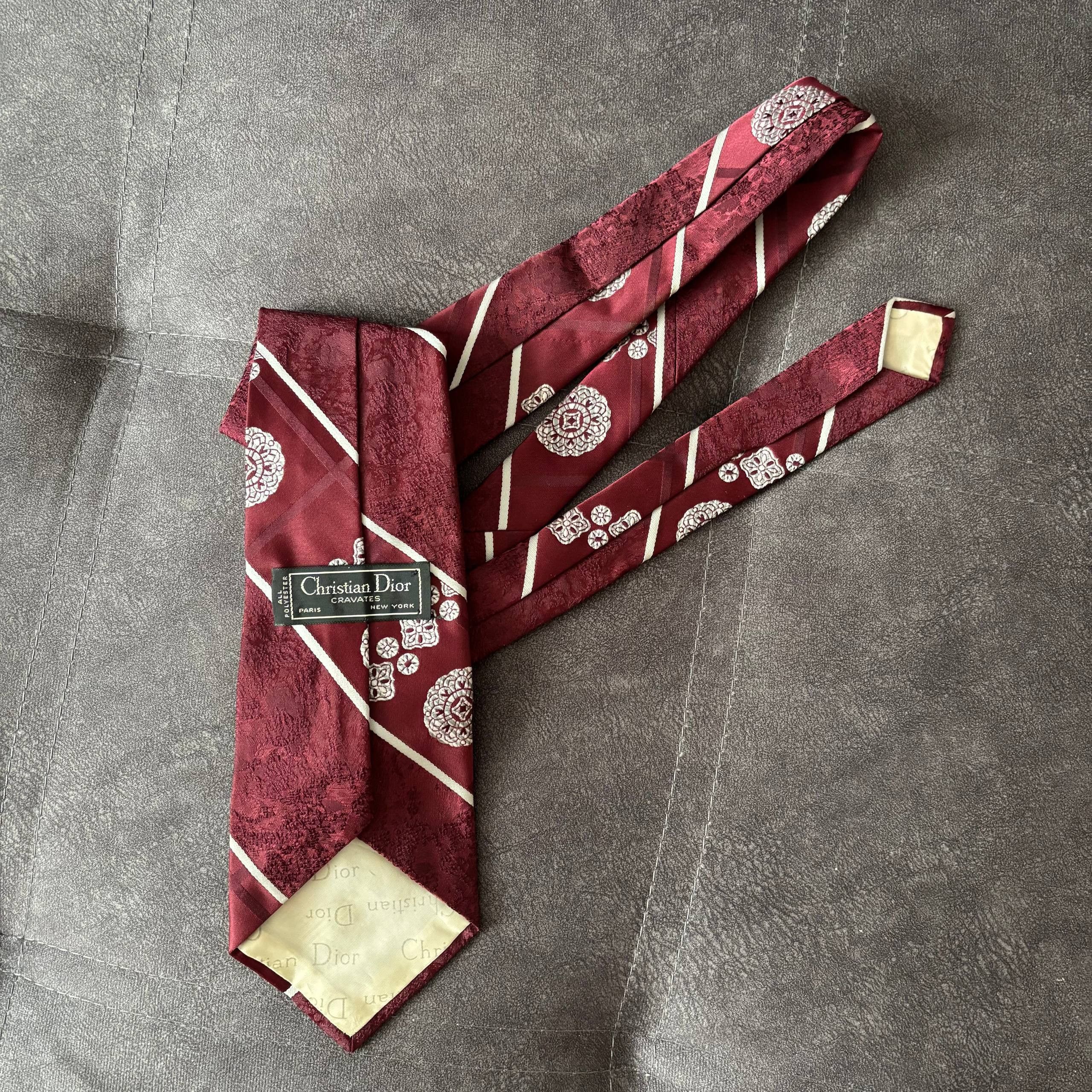 Christian Dior Monsieur ❤️ Christian Dior Vintage Silk Tie ❤️ Size ONE SIZE - 1 Thumbnail