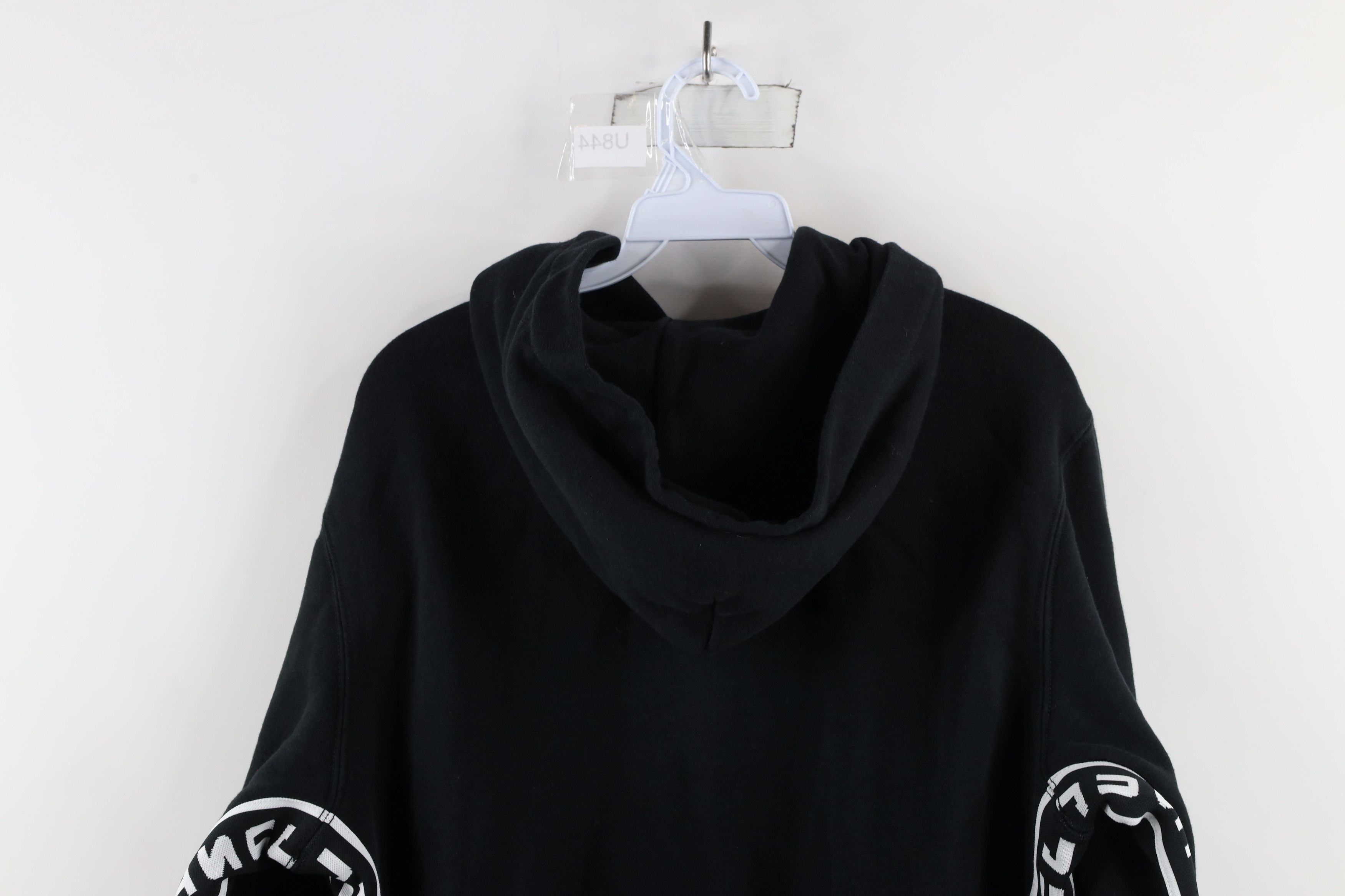 Vintage Just Don All City Out Taped Logo Heavyweight Hoodie Black Size S / US 4 / IT 40 - 14 Thumbnail