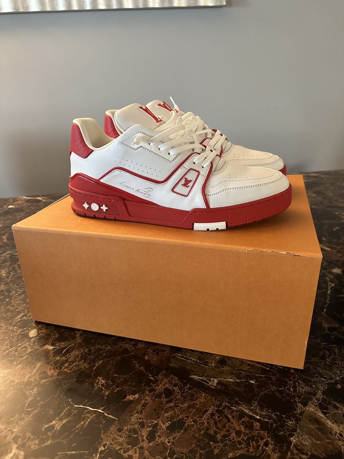 image of Louis Vuitton Sneakers in White, Men's (Size 9)