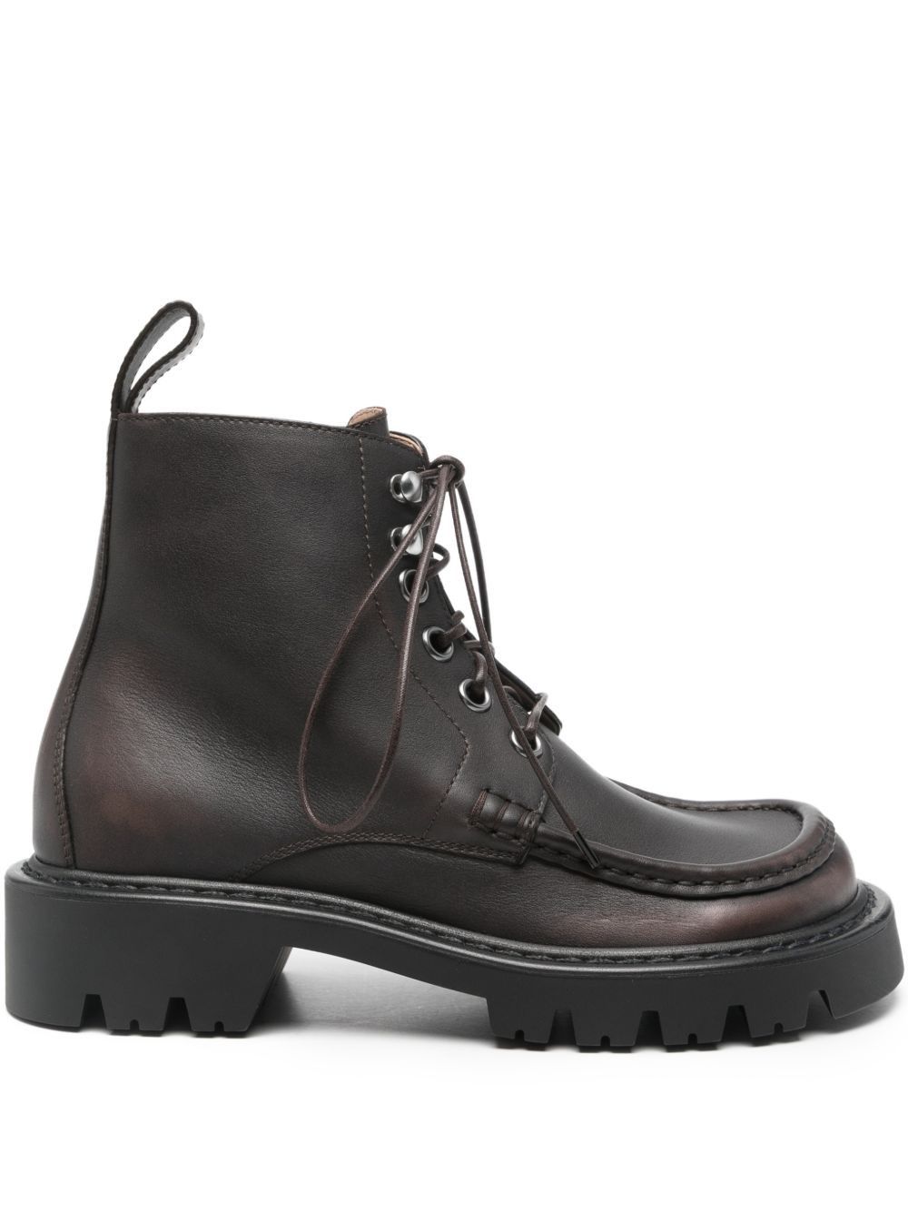 Loewe SIERRA LEATHER LACE-UP BOOTS Size US 7 / IT 37 - 1 Thumbnail