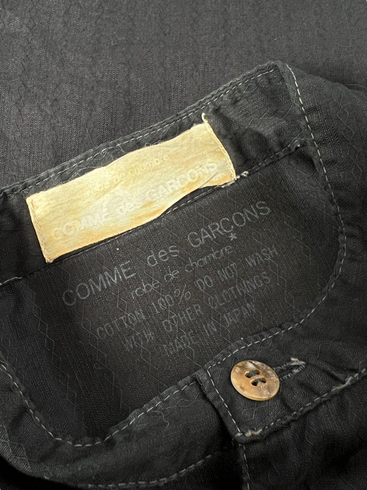 Comme des Garcons 1980 Comme des Garçons Robe de Chambre Oversize Button Shirt Size L / US 10 / IT 46 - 10 Thumbnail