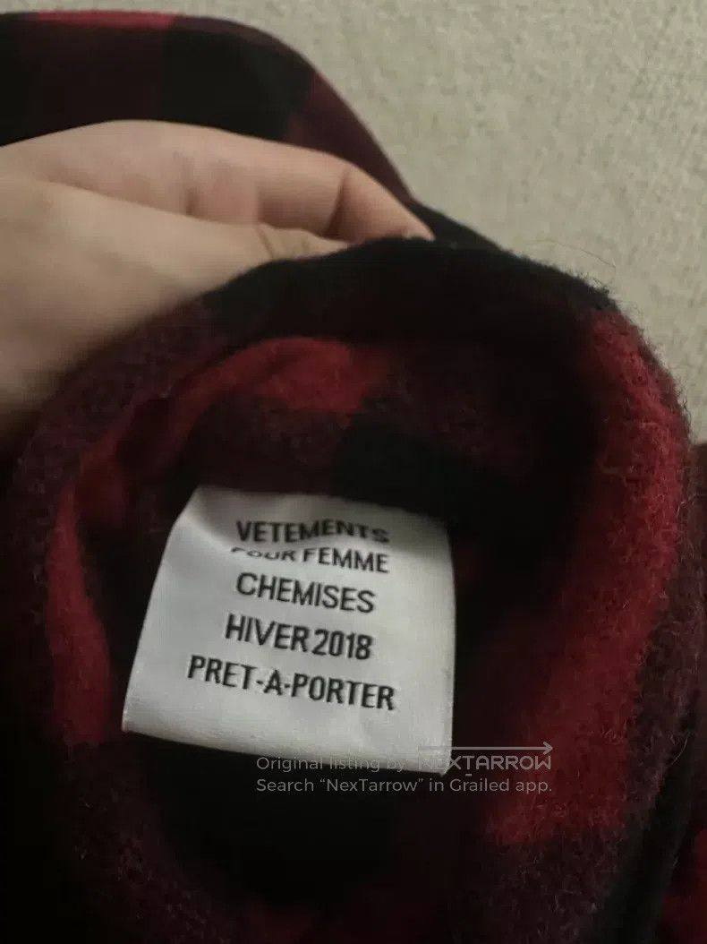 Vetements Vetements Red Plaid Checkered Signature Shirt Jacket Size US XS / EU 42 / 0 - 4 Thumbnail