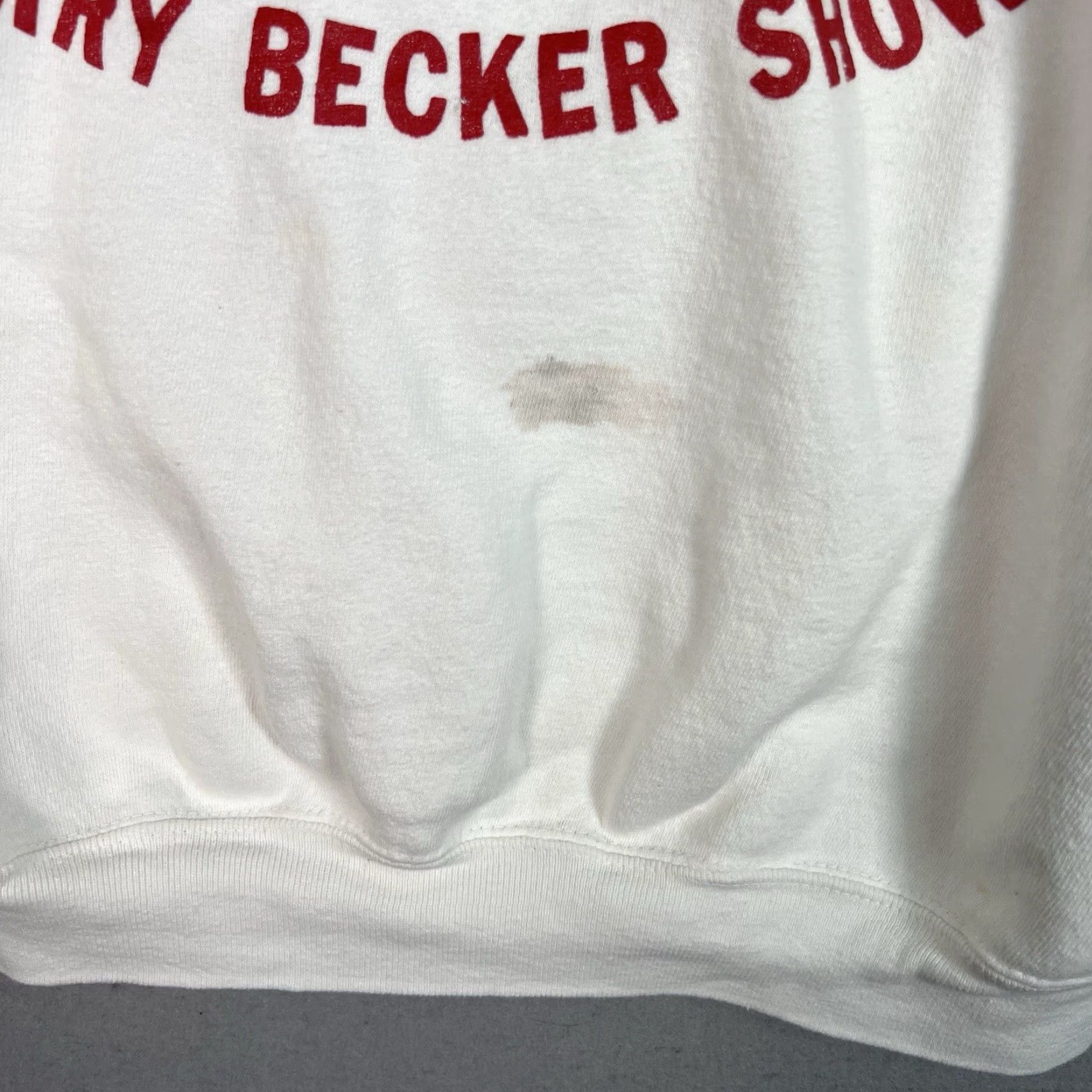 Vintage VINTAGE The Harry Becker Show Sweatshirt Shirt Men Small White Crewneck Sweatshirt Size US S / EU 44-46 / 1 - 5 Thumbnail