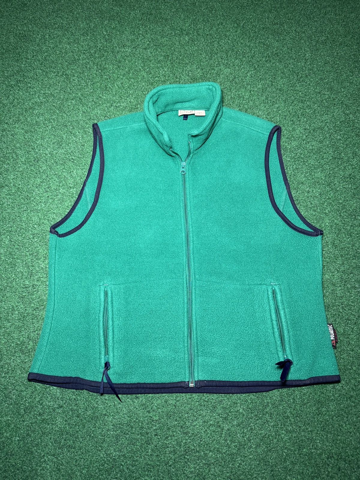 Woolrich Woolen Mills Woolrich Polartec Green Vest Zip Vintage Polyester Fleece Size L / US 10 / IT 46 - 1 Thumbnail