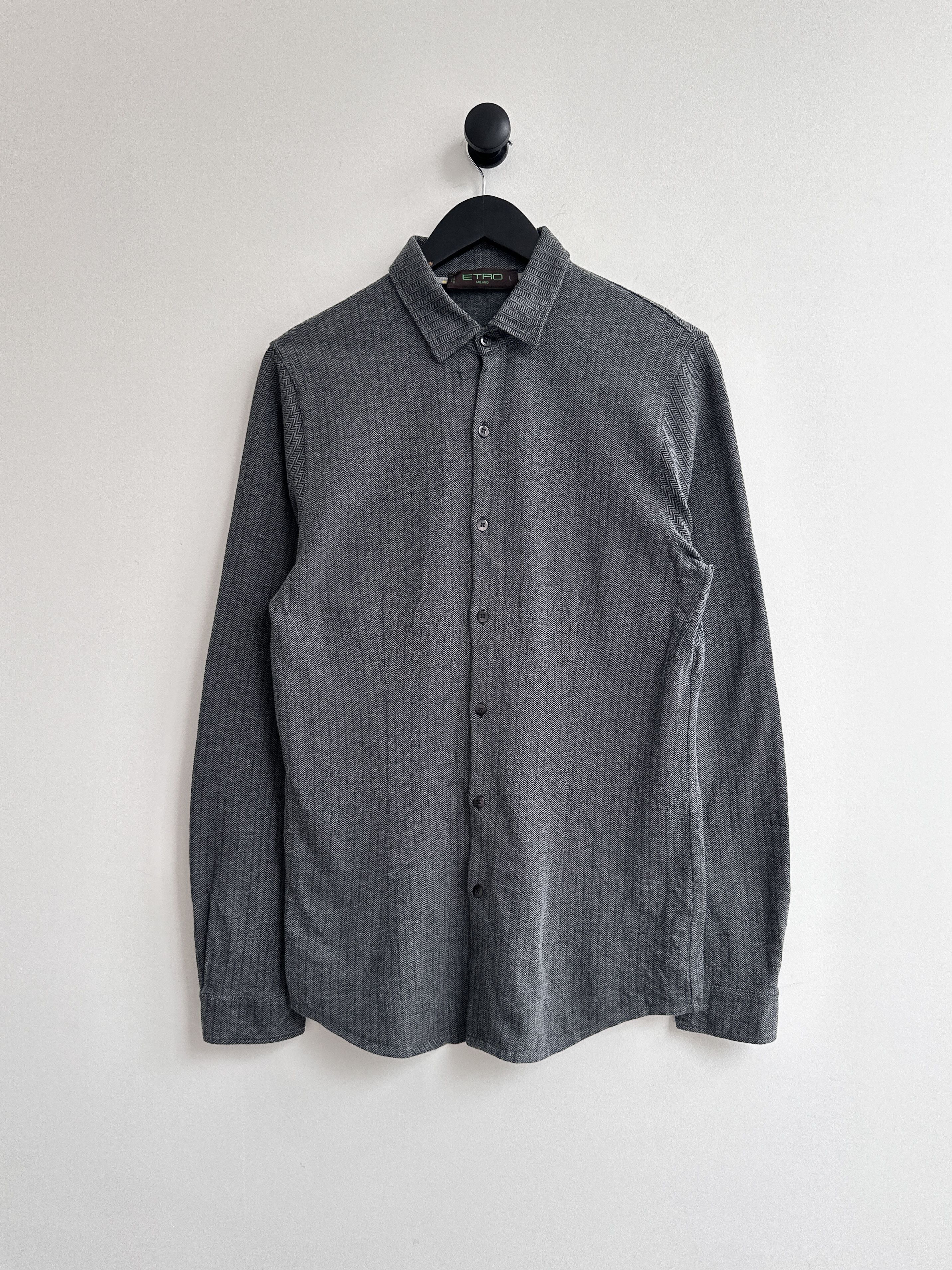 Etro Etro Milano Gray Shirt Size US M / EU 48-50 / 2 - 1 Thumbnail
