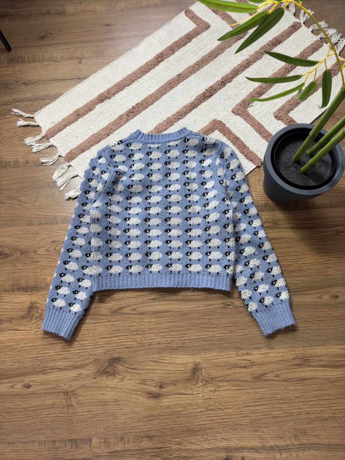 Vintage VINTAGE SHEEP CUTE KNITTED SWEATER Size S / US 4 / IT 40 - 3 Thumbnail