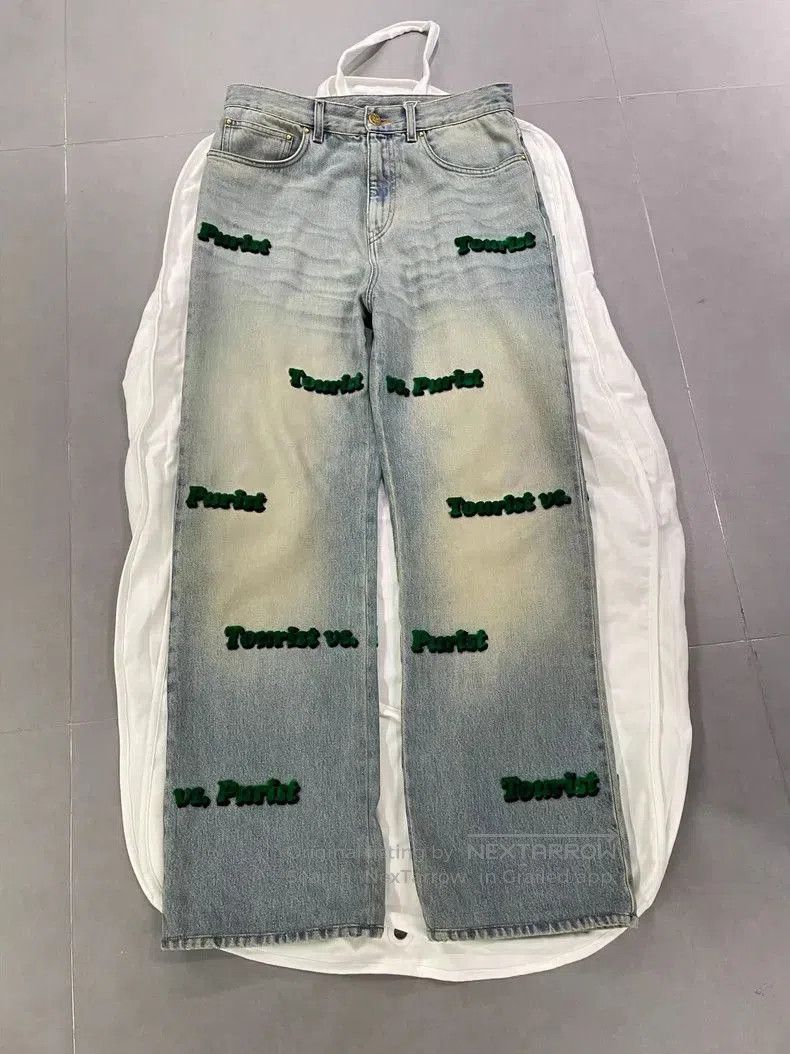 Louis Vuitton LV Classic Print Denim Jeans Size 30. Size US 30 / EU 46 - 1 Thumbnail