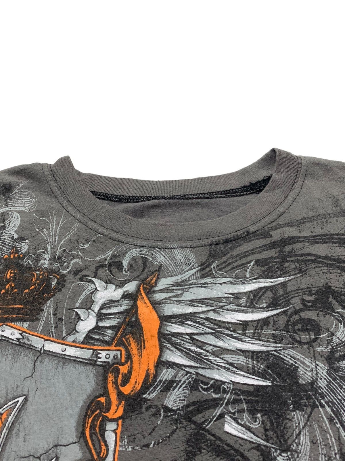 Affliction × If Six Was Nine Y2K MMA Elite Cyber Grunge Double Layer Thermal L/S Tees Size US L / EU 52-54 / 3 - 6 Thumbnail