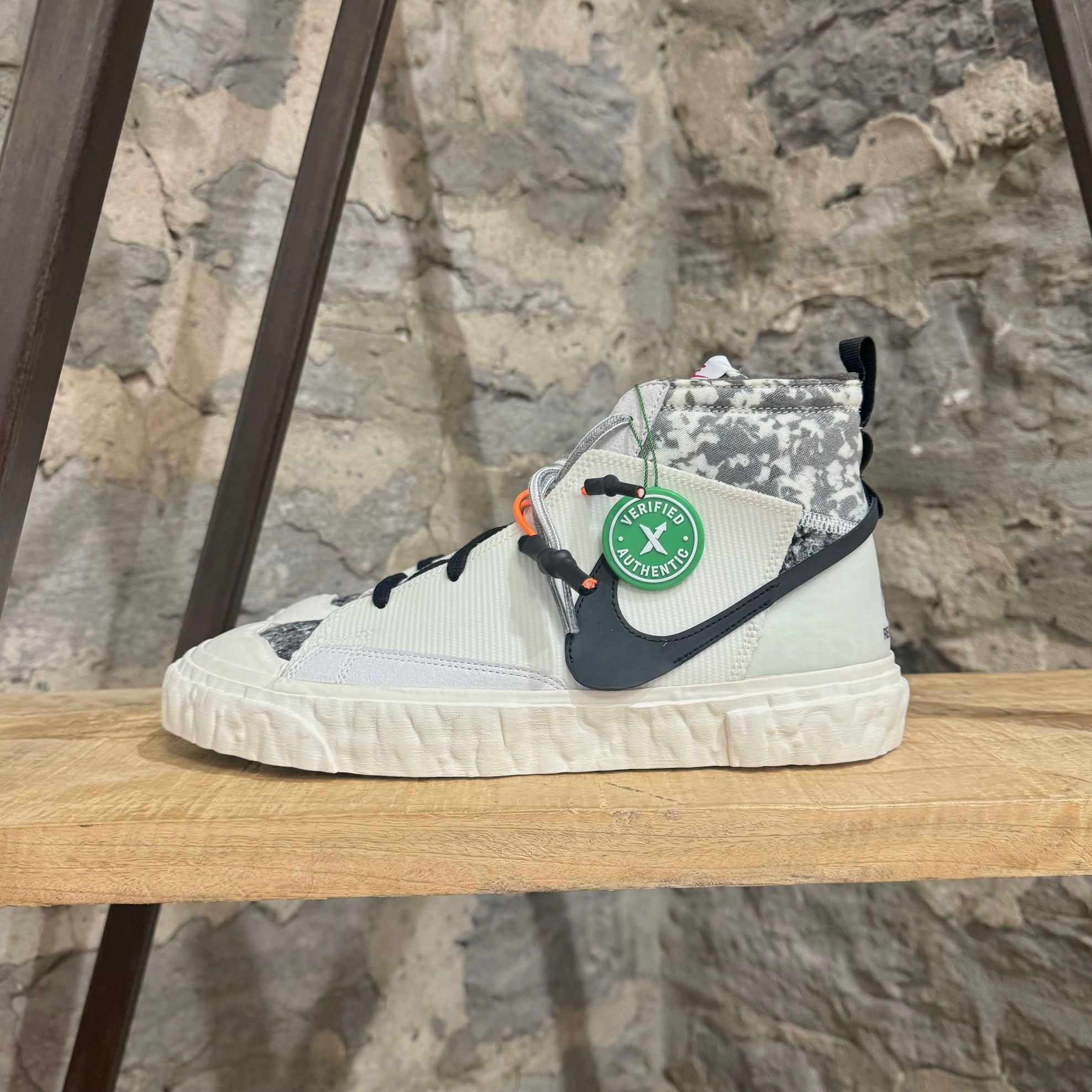 Nike × READYMADE Nike Readymade Blazer Mid White Black Sneakers Size US 9.5 / EU 42-43 - 6 Thumbnail