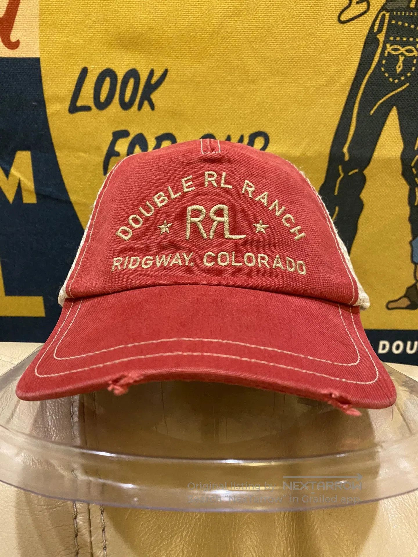 RRL Ralph Lauren Double RL RRL Vintage Trucker Cap. Size ONE SIZE - 3 Thumbnail