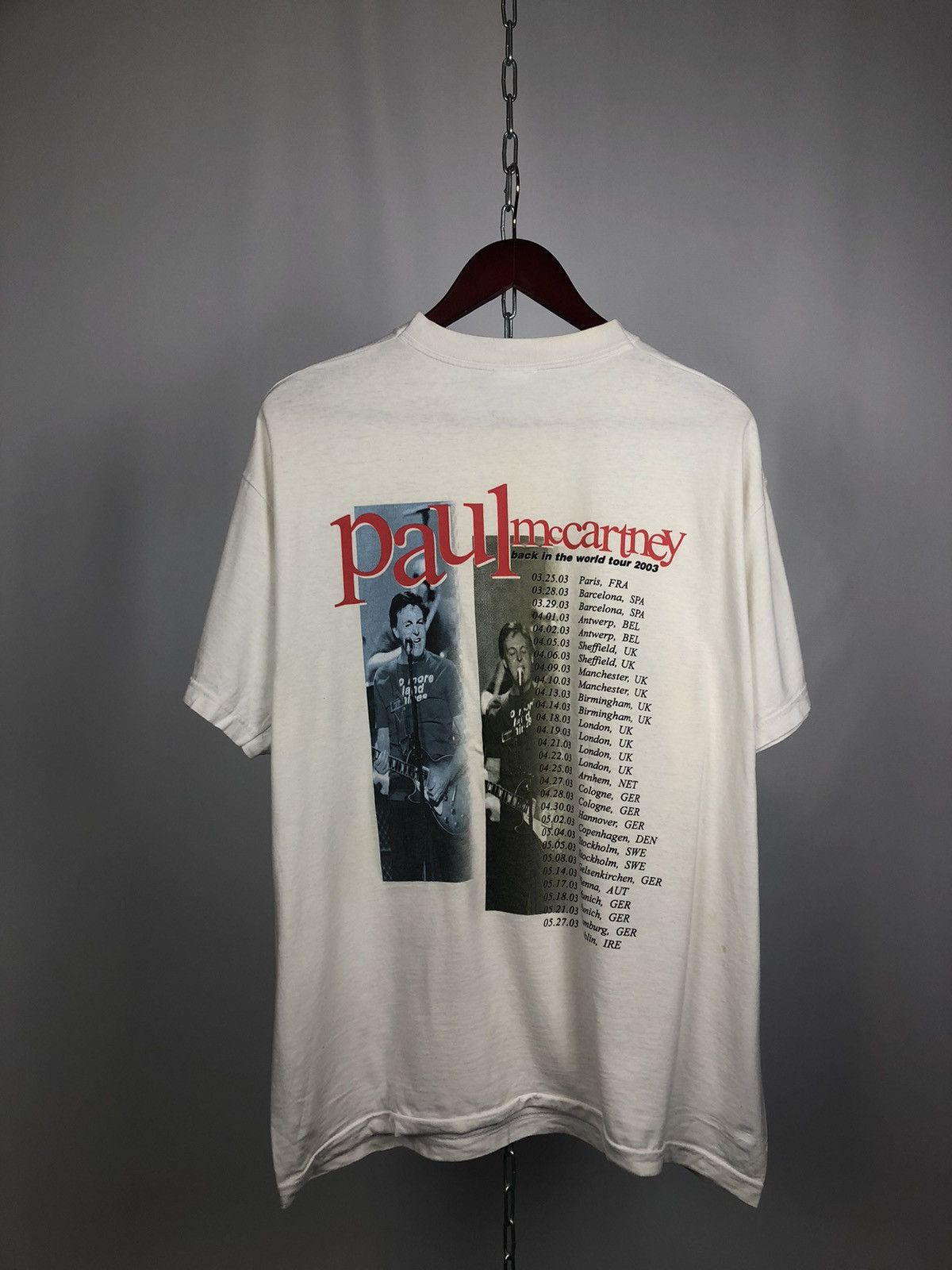 Vintage paul mccartney 2003 vintage T-shirts rare size XL Size US L / EU 52-54 / 3 - 5 Thumbnail