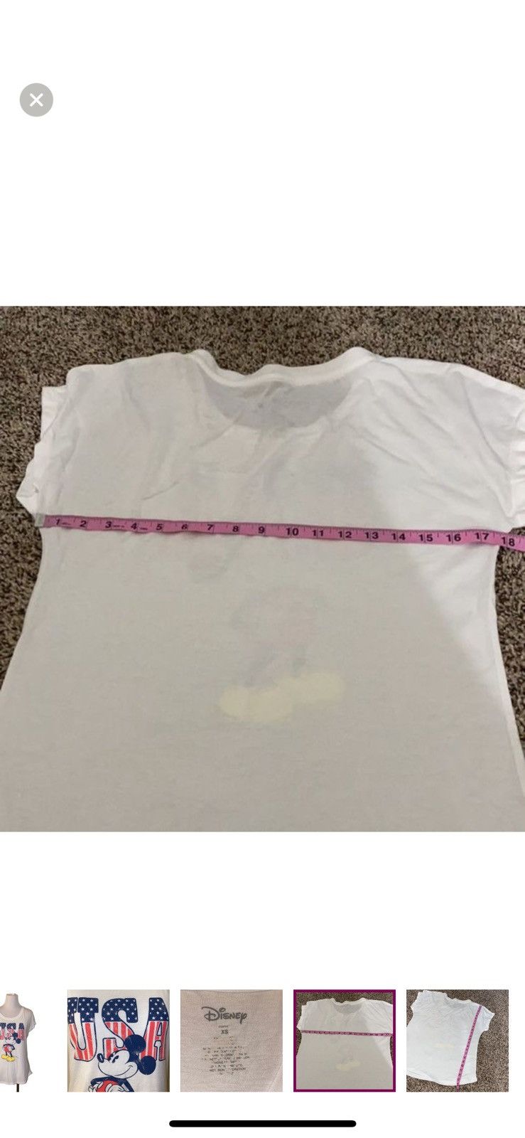 Disney Disney XS Mickey Mouse USA tee Size XS / US 0-2 / IT 36-38 - 2 Thumbnail