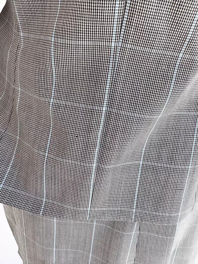 Vivienne Westwood Vivienne Westwood Blue Grey Plaid Waist Cinched Wide Colla Size S / US 4 / IT 40 - 7 Thumbnail