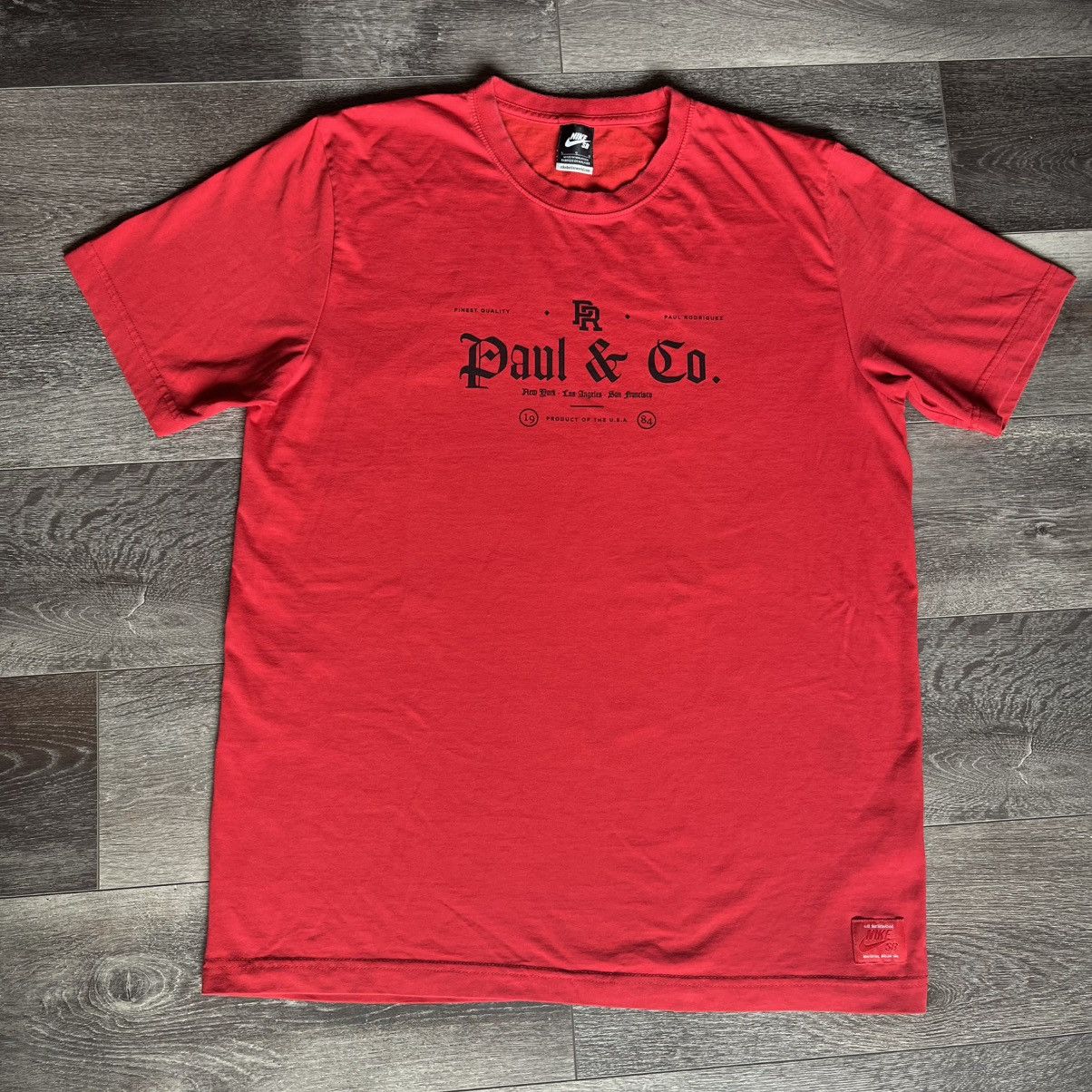 Nike × Vintage Vintage 2000s Nike SB Paul Rodriguez & Co Skate Logo T Shirt Size US L / EU 52-54 / 3 - 1 Thumbnail