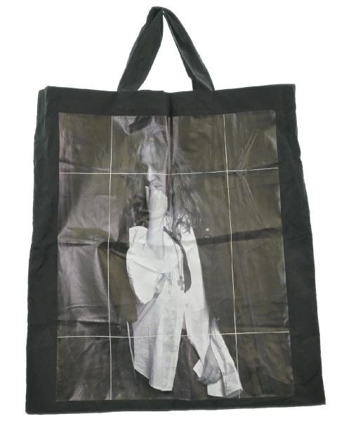 Comme des Garcons Tote Bag Photo Text Print Polyester Pocket Inside Black Size ONE SIZE - 1 Thumbnail