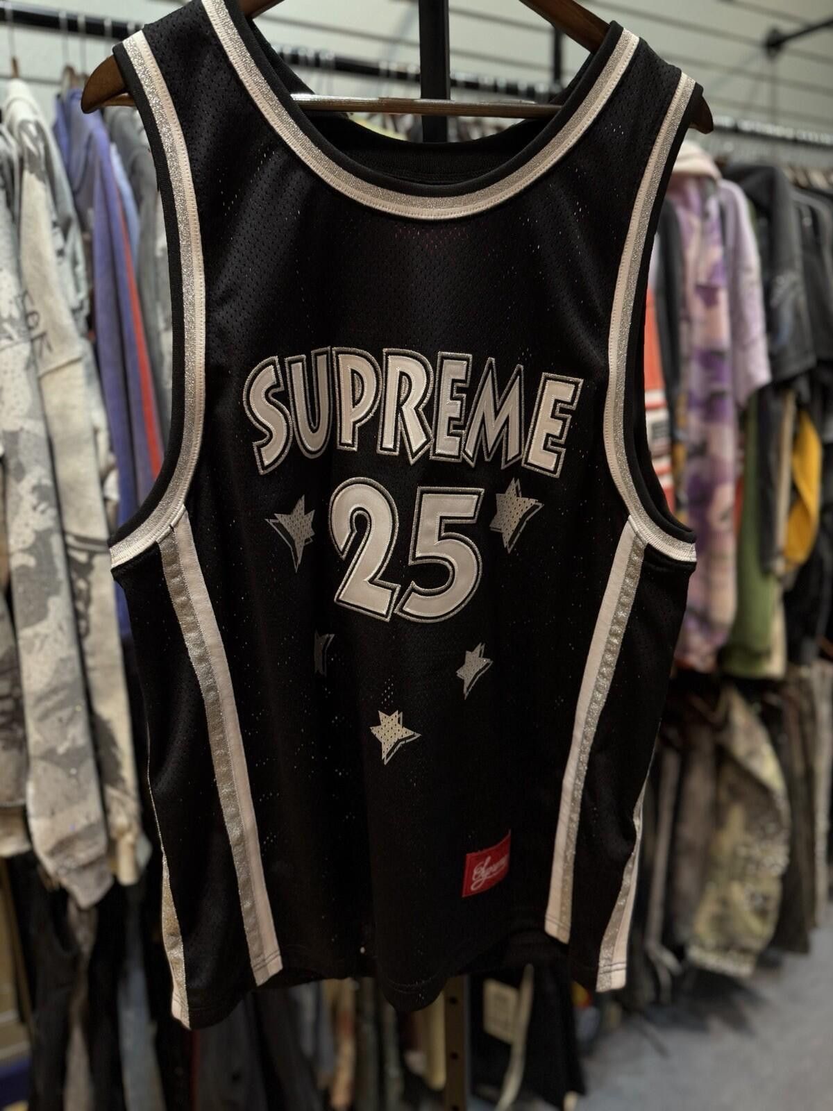 Supreme Supreme "All Star" Basketball Jersey (SS25) (Black) (Large) Size US L / EU 52-54 / 3 - 2 Thumbnail