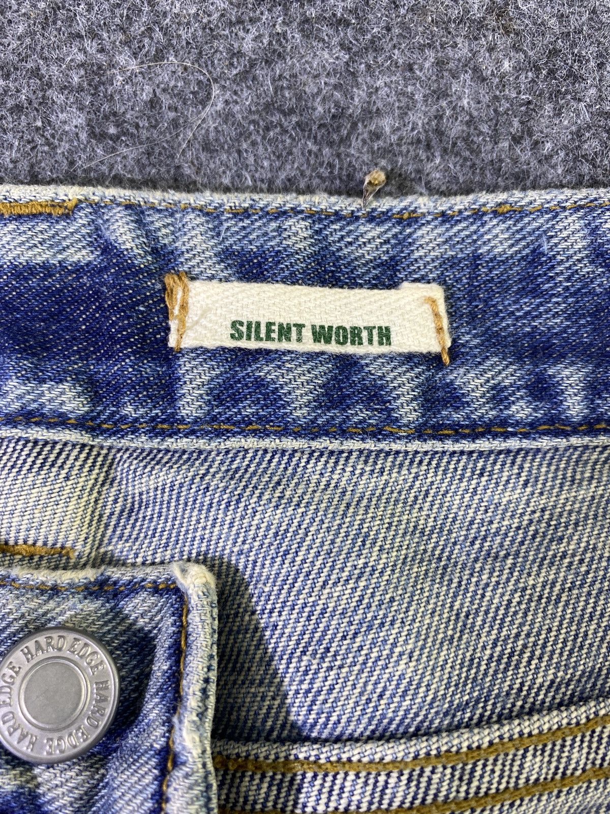 Japanese Brand × Jean Hard Edge Distressed Blue Wash Jeans - J965 Size US 30 / EU 46 - 7 Thumbnail