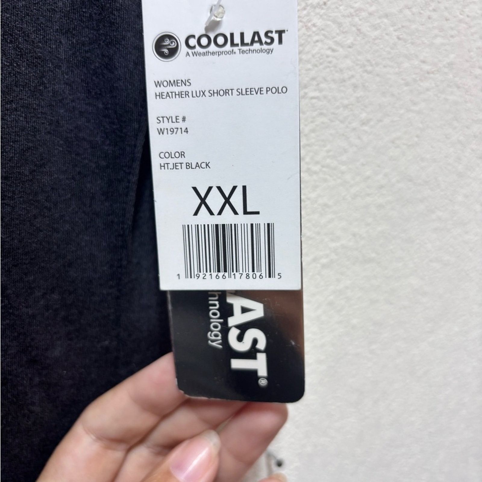 Other Black Polo Shirt by Cool Last Size XXL / US 16-18 / IT 52-54 - 2 Thumbnail