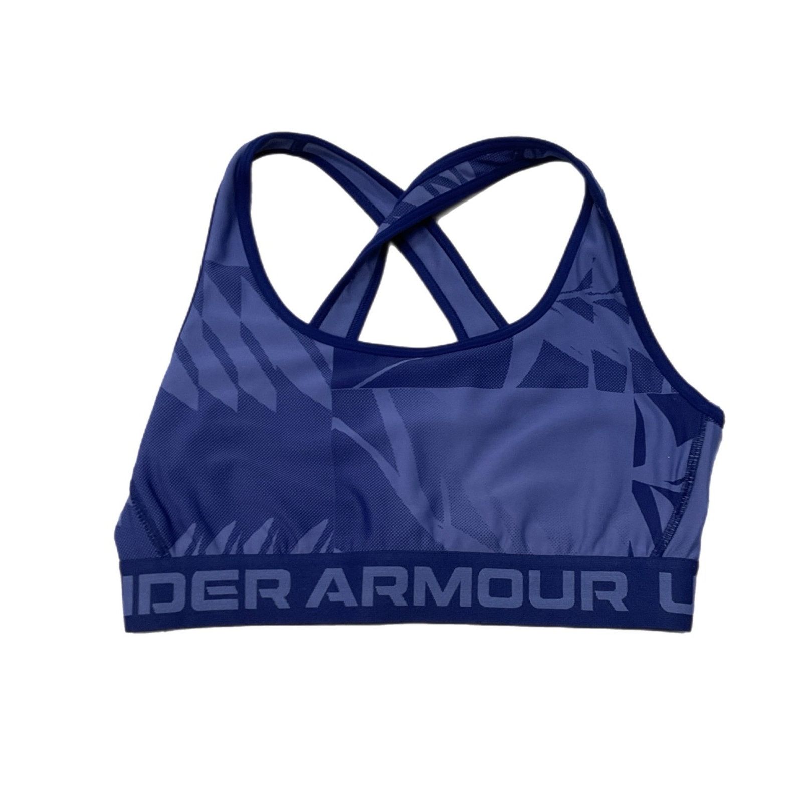 Under Armour Under Armour Blue Crossback Logo Band Sports Bra Size M / US 6-8 / IT 42-44 - 1 Thumbnail