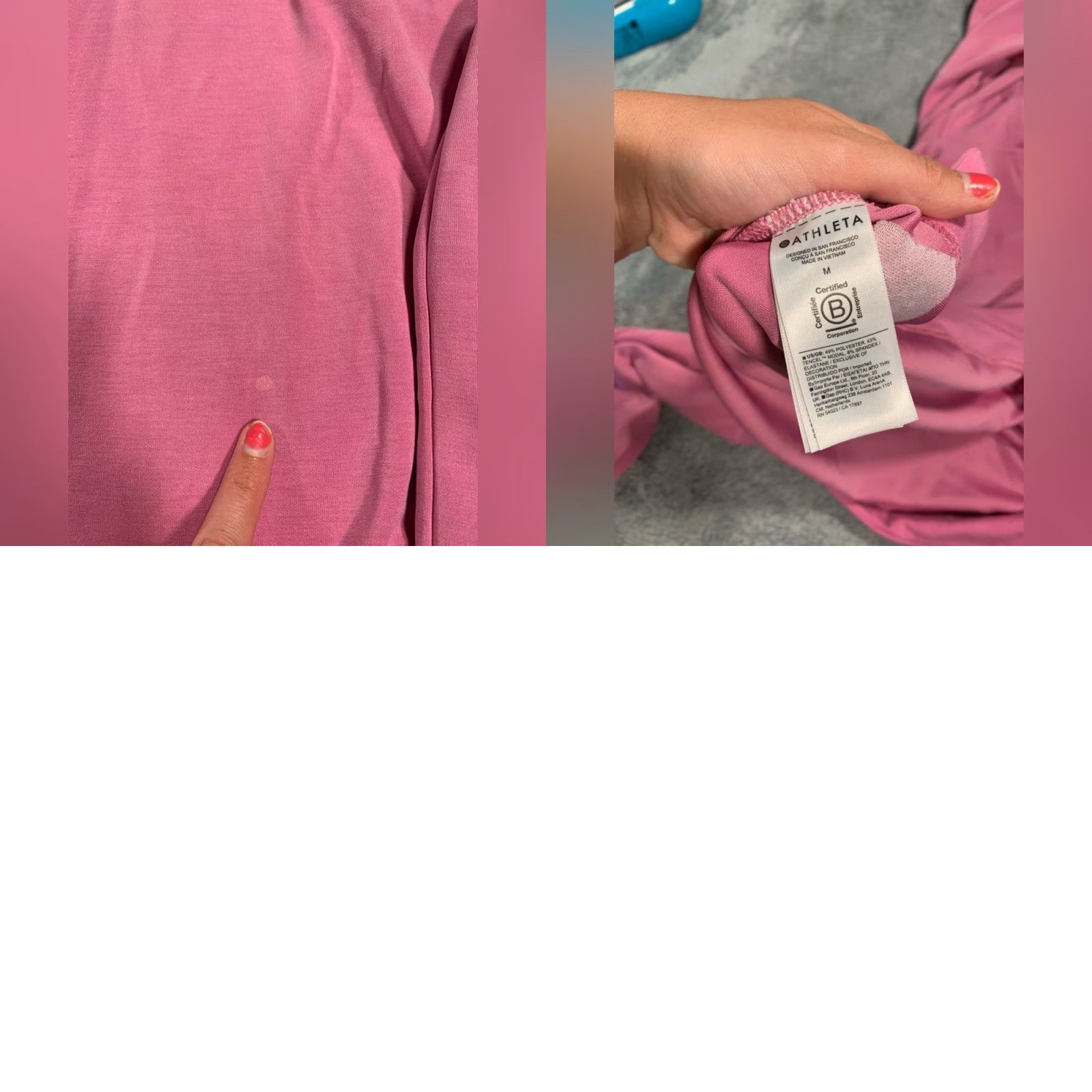 Athleta Athleta Hoodie Pink M Women Pullover Medium Regular Size Size M / US 6-8 / IT 42-44 - 8 Thumbnail