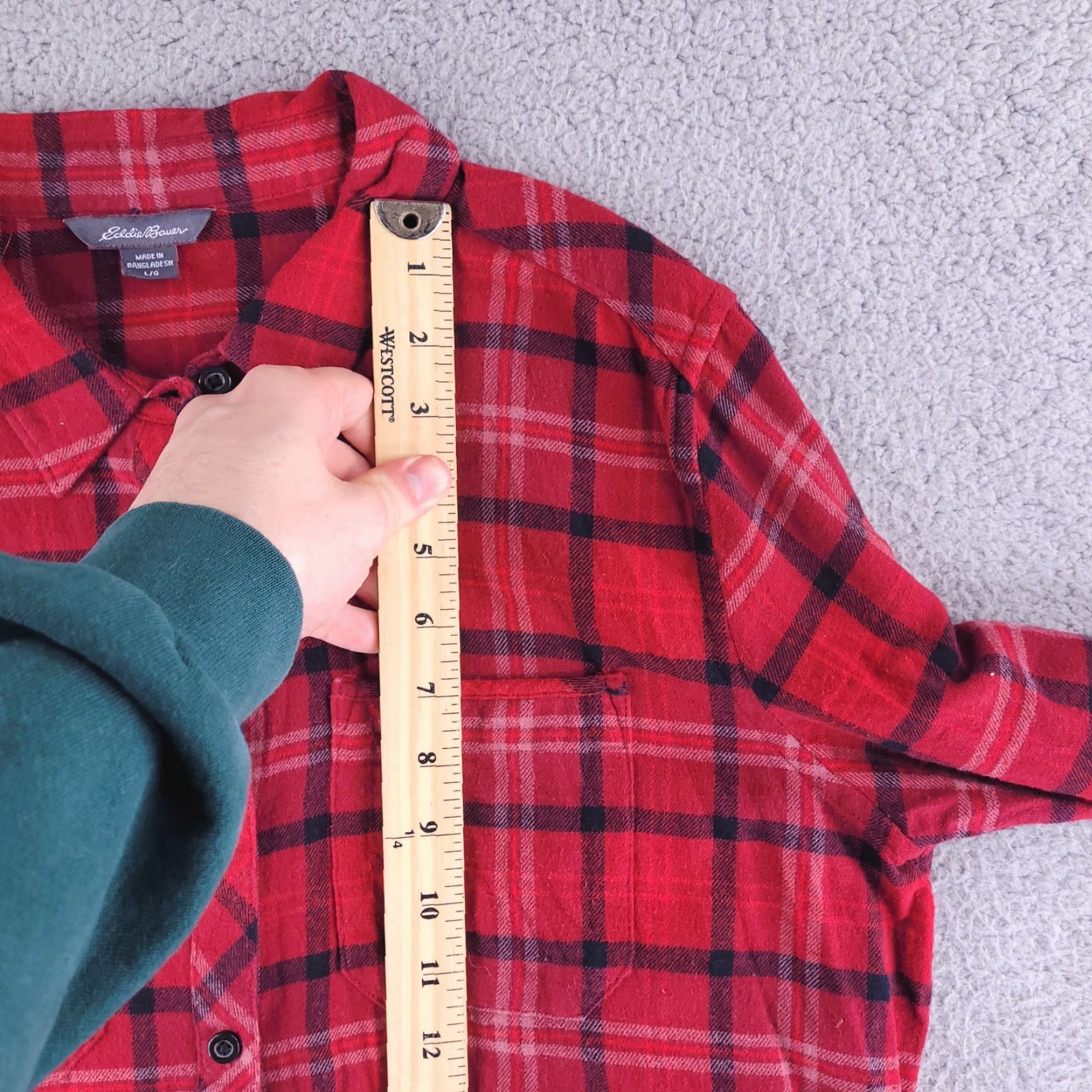 Eddie Bauer VINTAGE Eddie Bauer Shirt Mens Small Flannel Long Sleeve Red Size US S / EU 44-46 / 1 - 5 Thumbnail