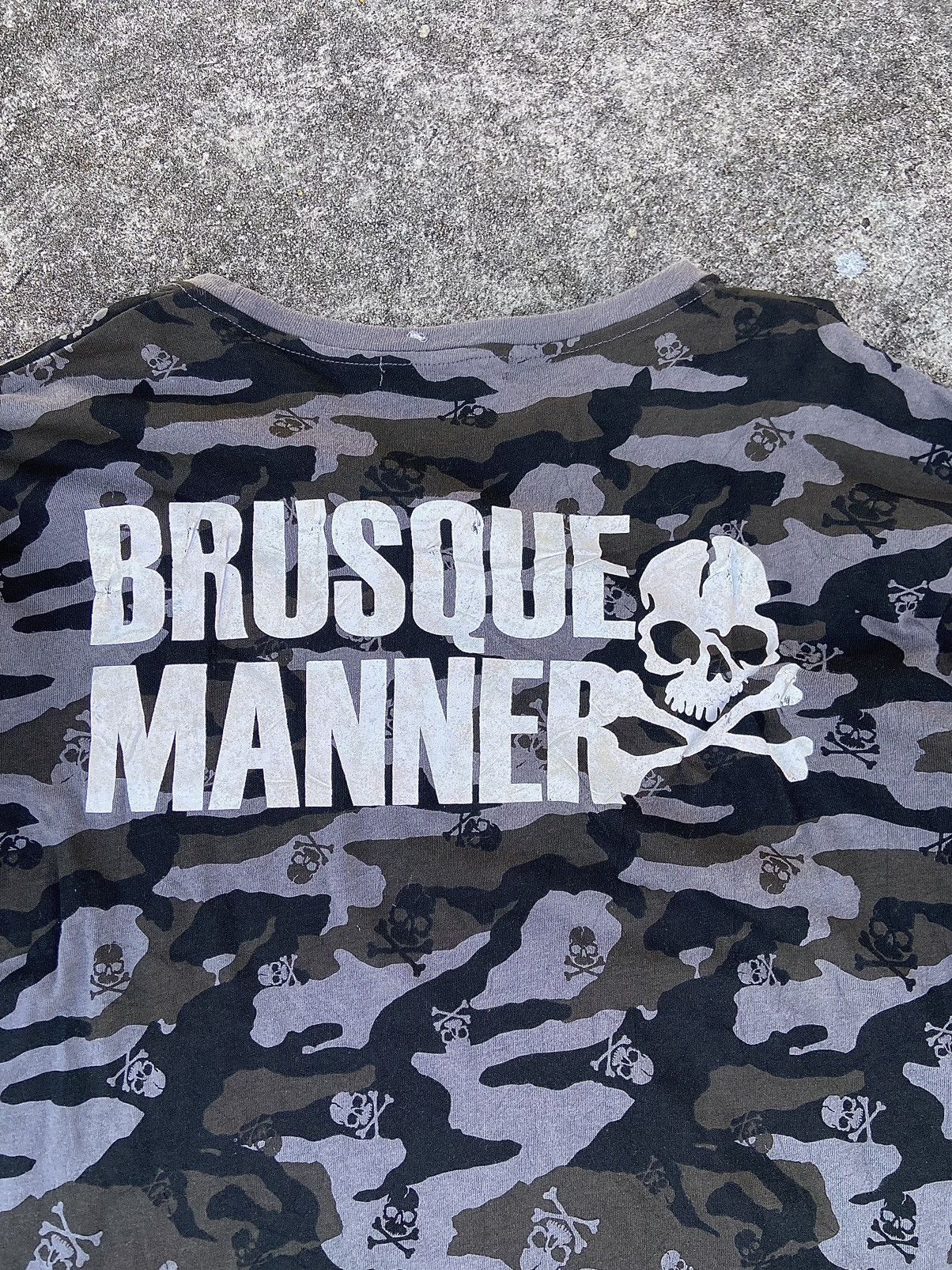 Beauty Beast × Hysteric Glamour × Japanese Brand BRUSQUE MANNER DOUBLE LAYER ALL OVER SKULL LONG SLEEVE Size US XL / EU 56 / 4 - 18 Thumbnail