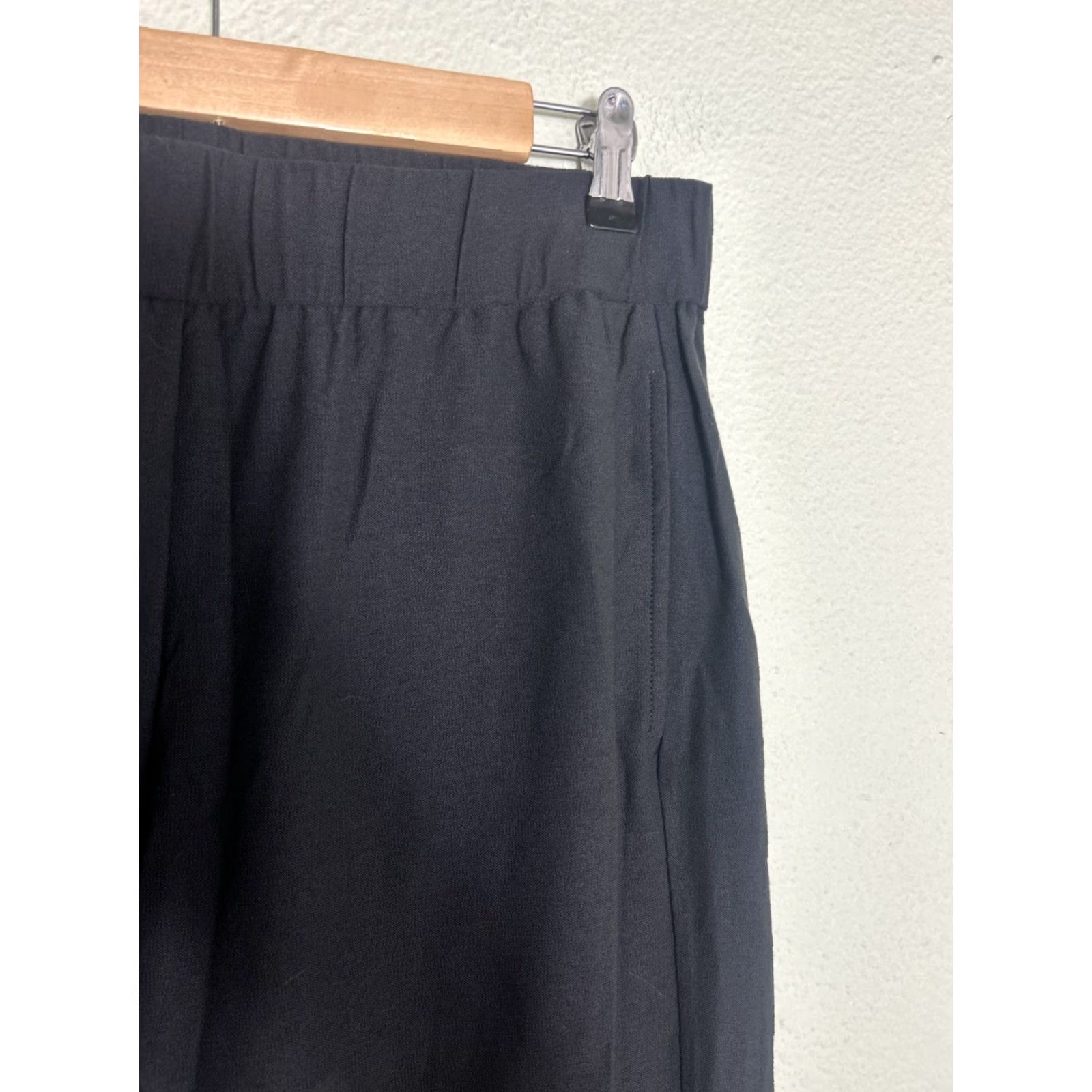 Eileen Fisher EILEEN FISHER Womens Pants Small Black Pull On Cropped Ponte Stretch Capsule Size 28" / US 6 / IT 42 - 6 Thumbnail