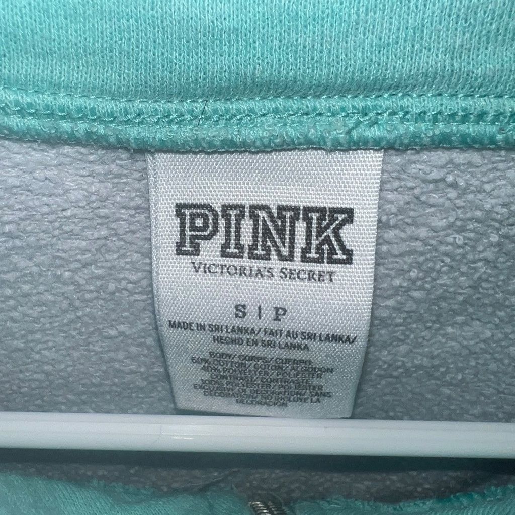 Pink Women's Pink Mint Green & White Quarter Zip Sweatshirt Size S / US 4 / IT 40 - 3 Thumbnail