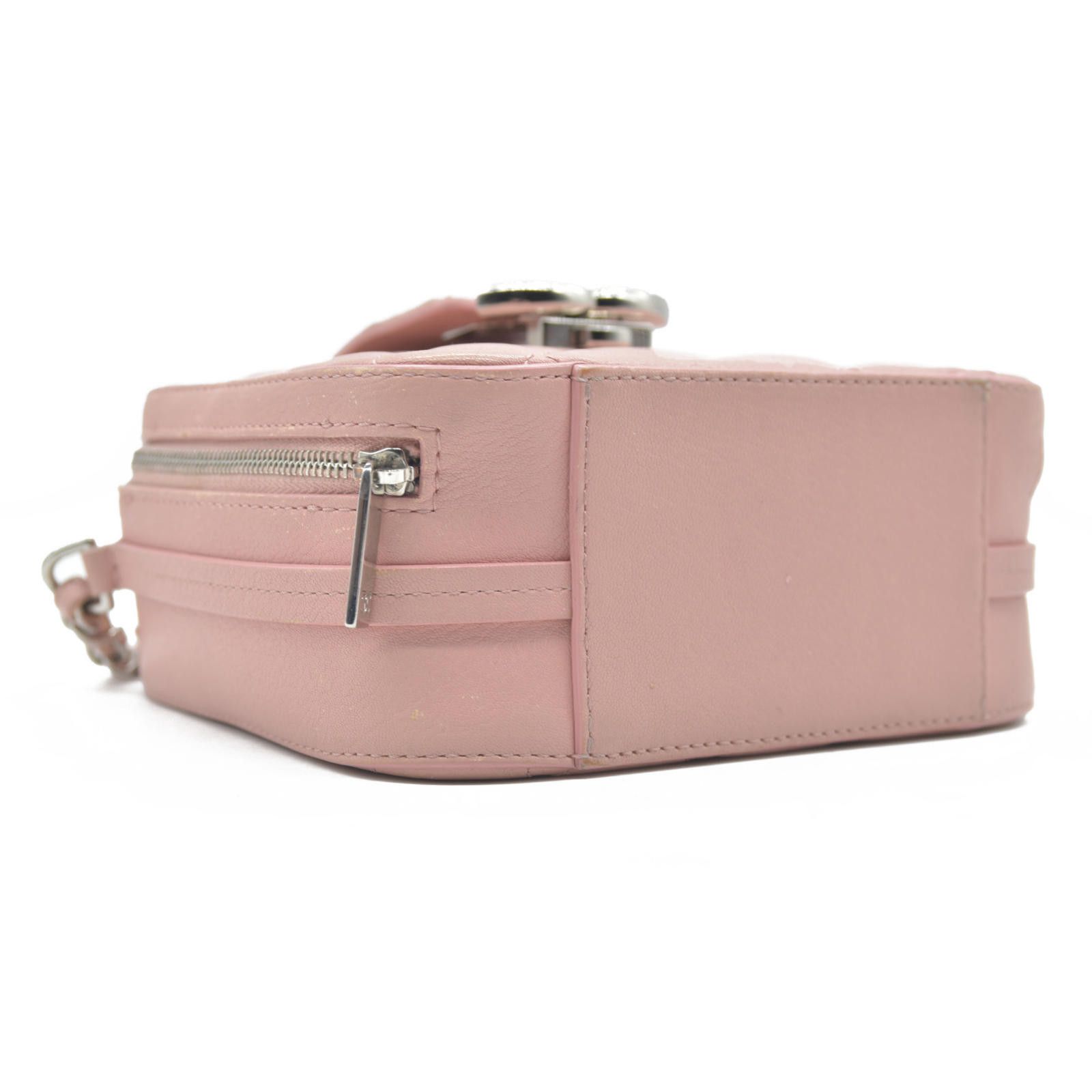 Chanel $4200 Chanel Lambskin Quilted Mini CC Box Camera Bag Pink Size ONE SIZE - 10 Thumbnail