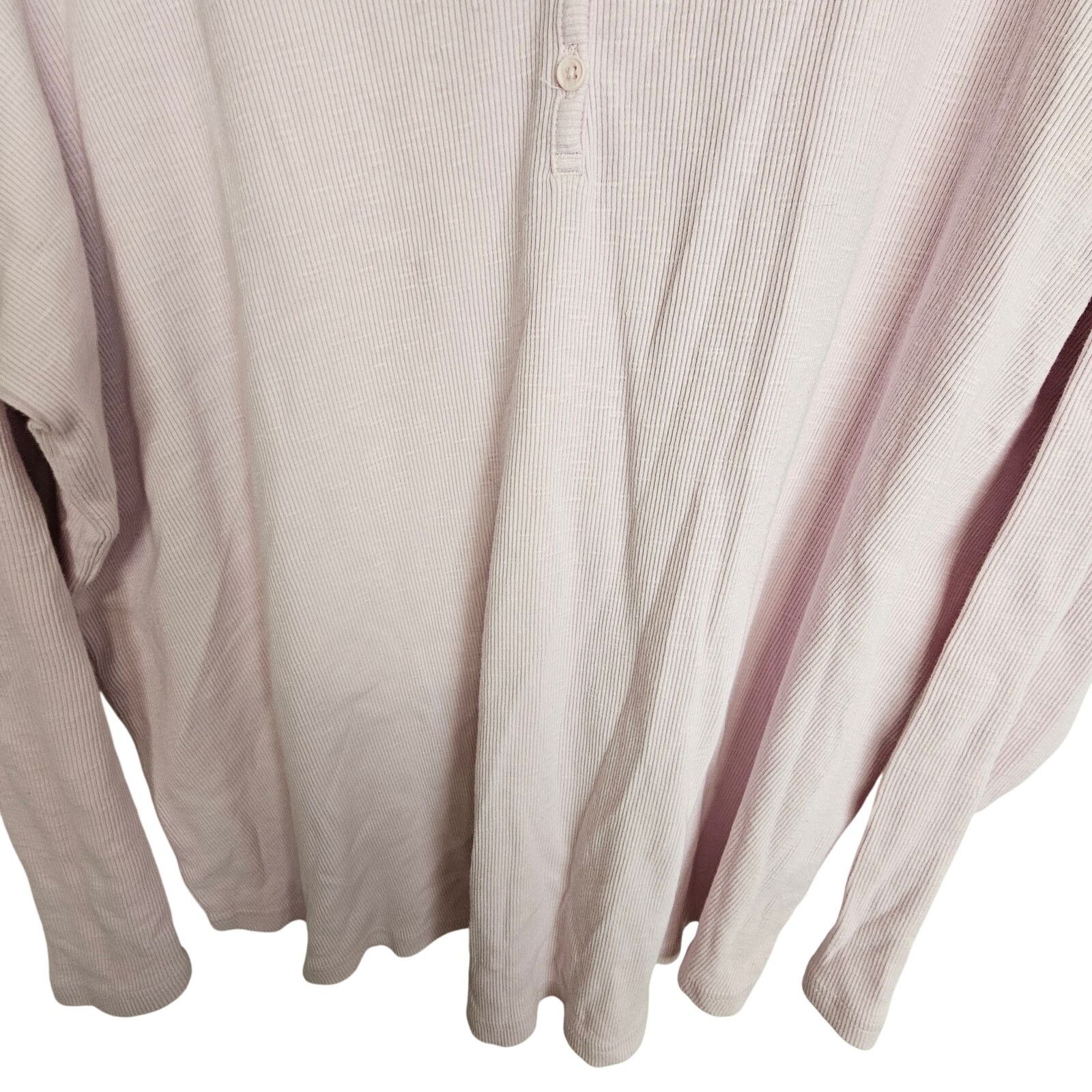 Duluth Trading Company Duluth Trading Co Womens Ribbed Henley Plus Size 2X Stretch Size XL / US 12-14 / IT 48-50 - 3 Thumbnail