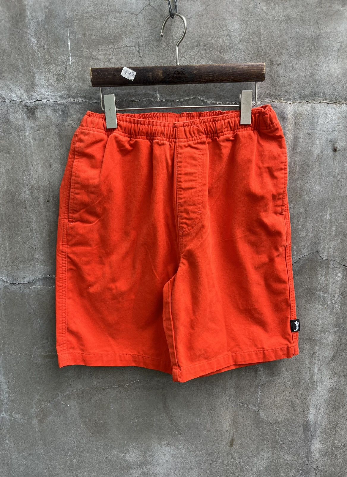 Stussy Neon Orange Shorts Size US 26 / EU 42 - 1 Thumbnail